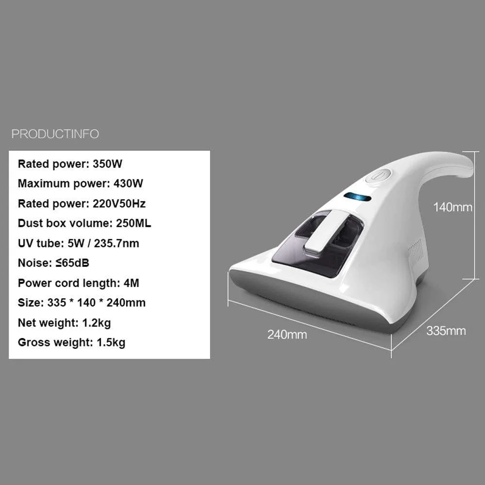 Handheld UV Mite Removal Cleaning Machine Vacuum Cleaner Mattress Sofa Vacuum Cleaner With Strong Suction Power To Remove Dust