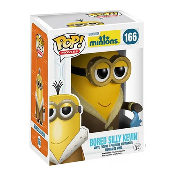 FUNKO POP Despicable Me Figures Minions 3 Anime Figure King Raw Pirate Kevin GK Figurine Model Collection Ornament Toys Gifts