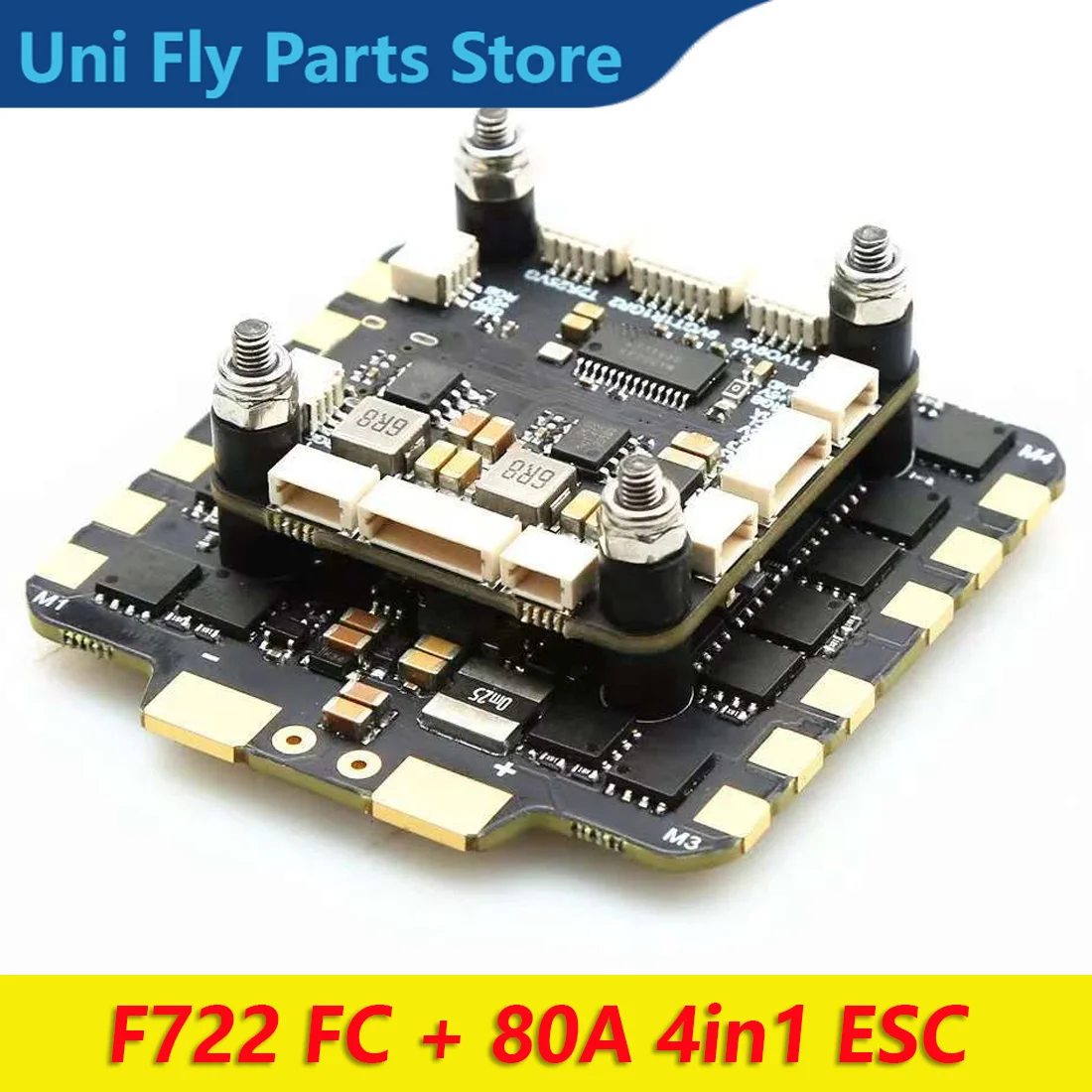 UniFlyF722 F7 Flight Controller 80A 4in1 BLheli_S ESC Dual BEC For 10/13/15 Inch Frame FPV Freestyle Racing Drone Accessories
