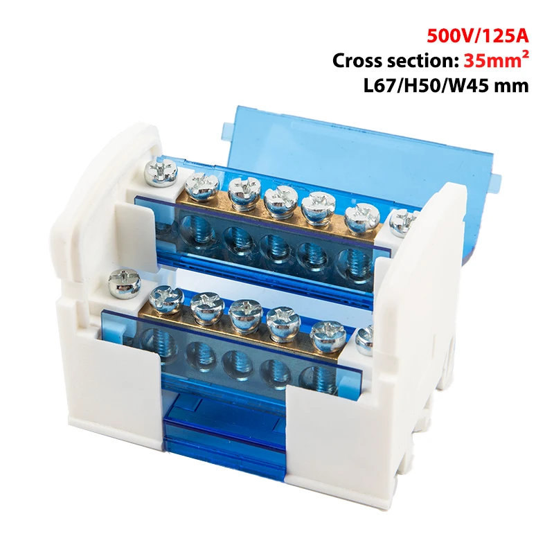 Din Rail Terminal Block WKH207 Power Distribution Box Modular Connection Block