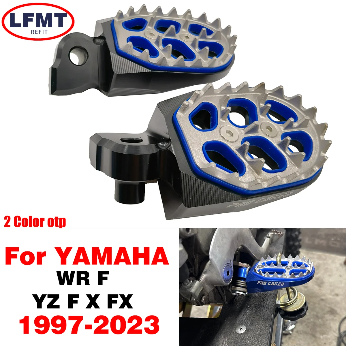 Motocross Accessories Pedal Rest pedal For Yamaha YZ65 85 125 250 250F 450F 125X 250X WR250F WR450F 1997- 2020 2021 2022 2023