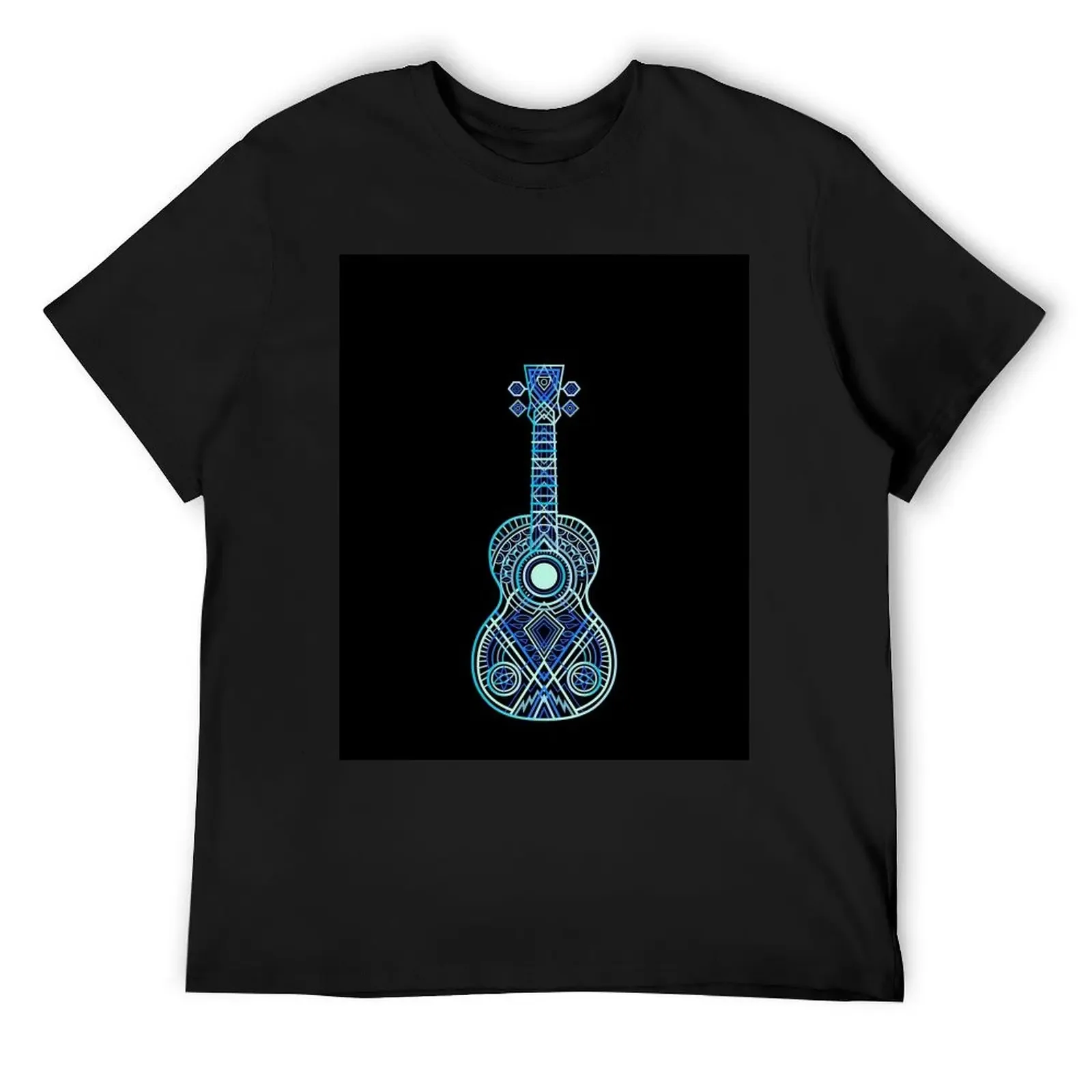 

NO TEXT 2023 String Theory 1: Bright Blues (recommended: print on dark) - 100 Days of Ukulele T-Shirt