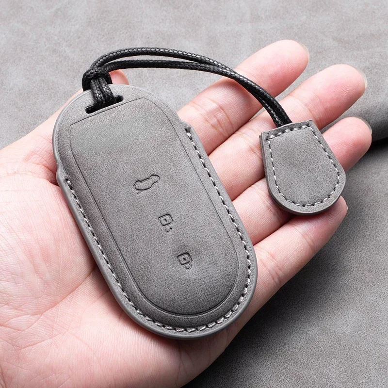 

3 Buttons Car Remote Key Case Cover for AITO M5 M7 2022 M9 2024 Auto Key Fob Shell Protector Keychain