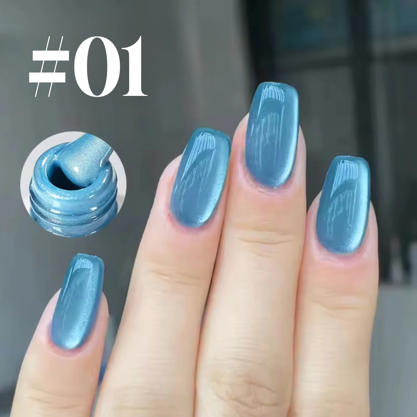 12 ml 1 stücke Kristall Rosa Blau Katze Magnetische Gel Nagellack Gelee Glas Perlen Nagellack Semi Permanent Soak Off UV Gel Lack