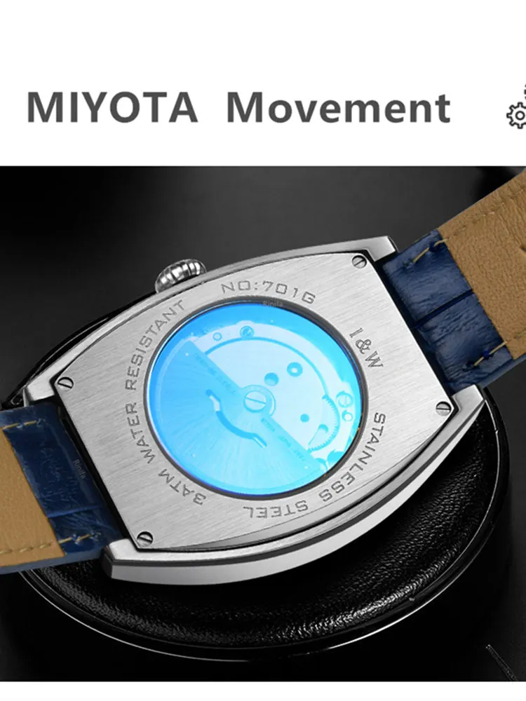 High-end Luxury Man Watch Carnival MIYOTA Automatic Mechanical Watch for Men Waterproof Sapphire Calendar Antique Reloj Hombre