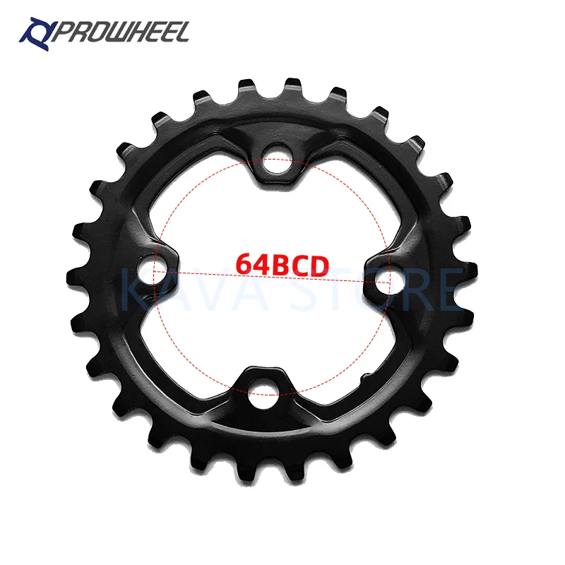 PROWHEEL Mountain Bike Chainring 64/96/104BCD Sprockets 22/24/26/28/32/36/38/40/42/44T Crowns MTB Crankset Double Chainwheel