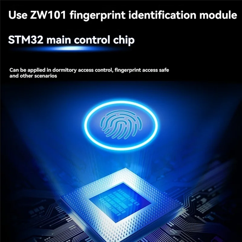 A41T ZW101 Fingerprint Single-Channel Relay Module Capacitive Semiconductor OLED Display STM32 Support Secondary Development