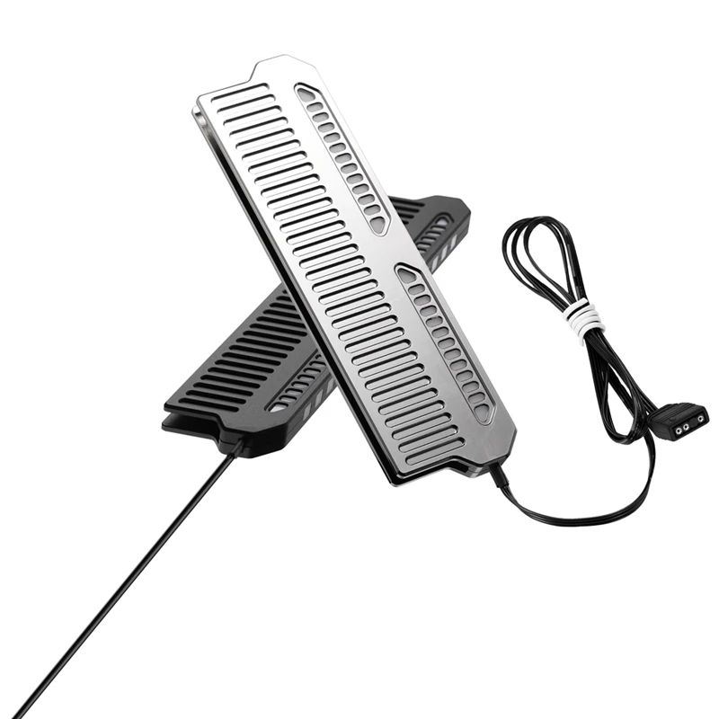 DDR4 DDR5 RAM 메모리 방열판 쿨러, 메모리 냉각 조끼, 알루미늄 라디에이터, 라이트 스트립, 9 열 패드