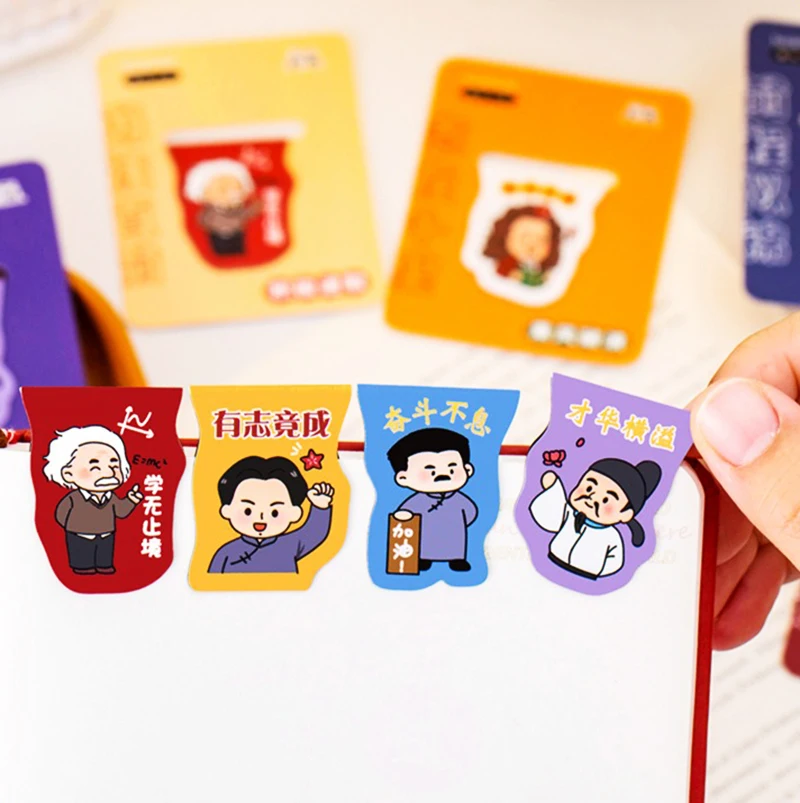 Student Stationery Book Accessories Cartoon Celebrity Magnetic Bookmark Book Page Clip Reading Mark Cute New Gifts Book Holder