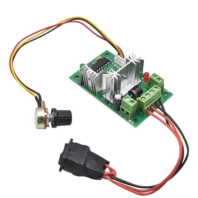 CCM2 Speed Controller for 12V 24V Micro DC Geared Motor with Forward and Reverse Speed Control 5%~95% Emergency Stop Switch