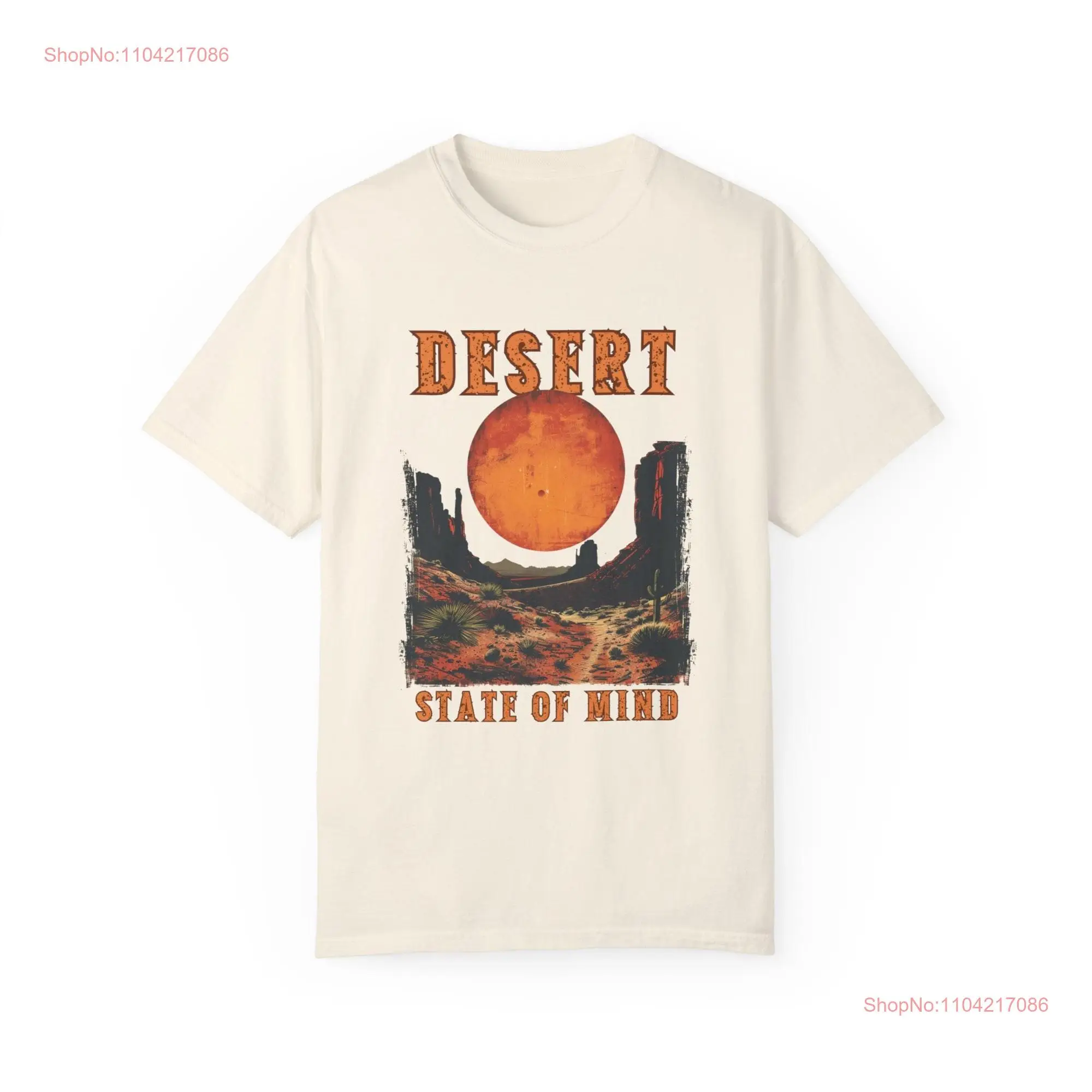 Desert State Of Mind T Shirt Western Vibes Wild West Cowboy Cowgirl long or short sleeves