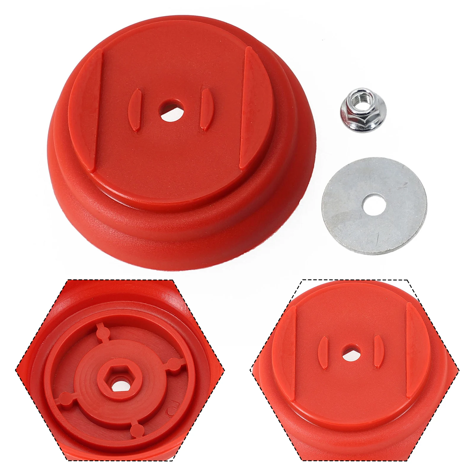 

Protective Gasket Plastic Cover 3pcs Accessory Attachment Disassembled Garden Nut Plastic Cover Replace Brand New