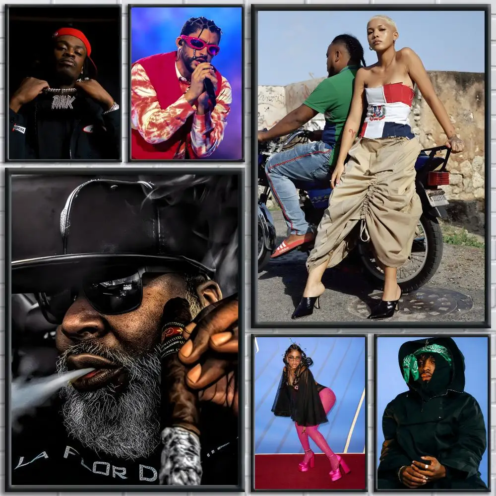 Dominican Rappers poster Poster Modern Aesthetic Wall Art Print Minimalist Poster Bedroom Living Room Home Decor Gift