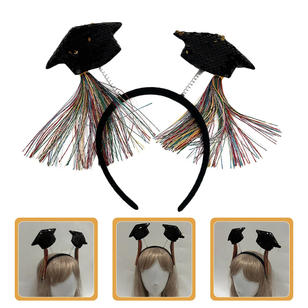 2 قطعة قبعة التخرج عقال الترتر غراد صغير غطاء الرأس حفلة التخرج صور الدعامة فئة 2024 مهرجان هيرباند #6