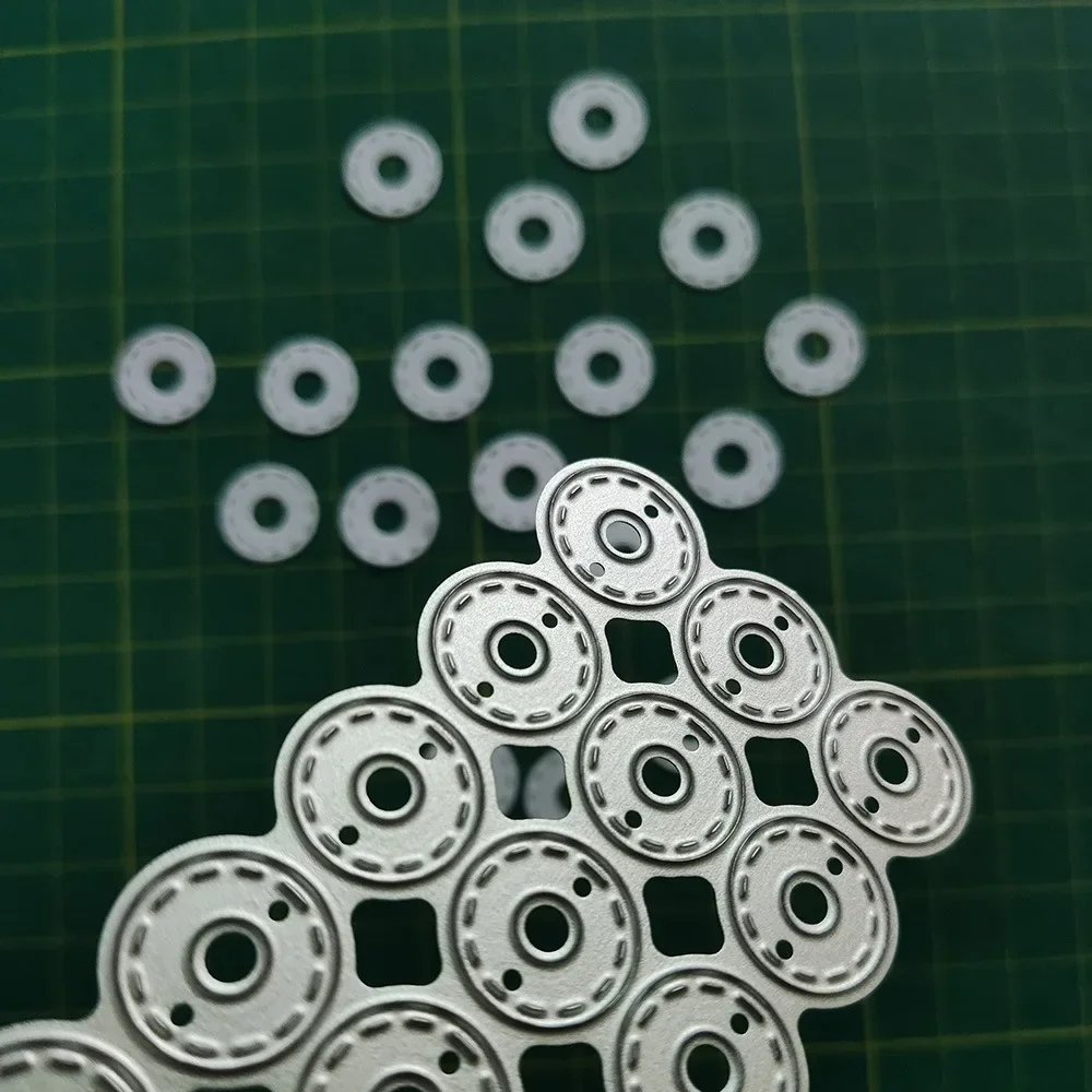 Metal Cutting Dies Reinforcing Circles for Diy Scrapbooking Photo Album Decorative Embossing Paper Card Crafts Cutting Dies