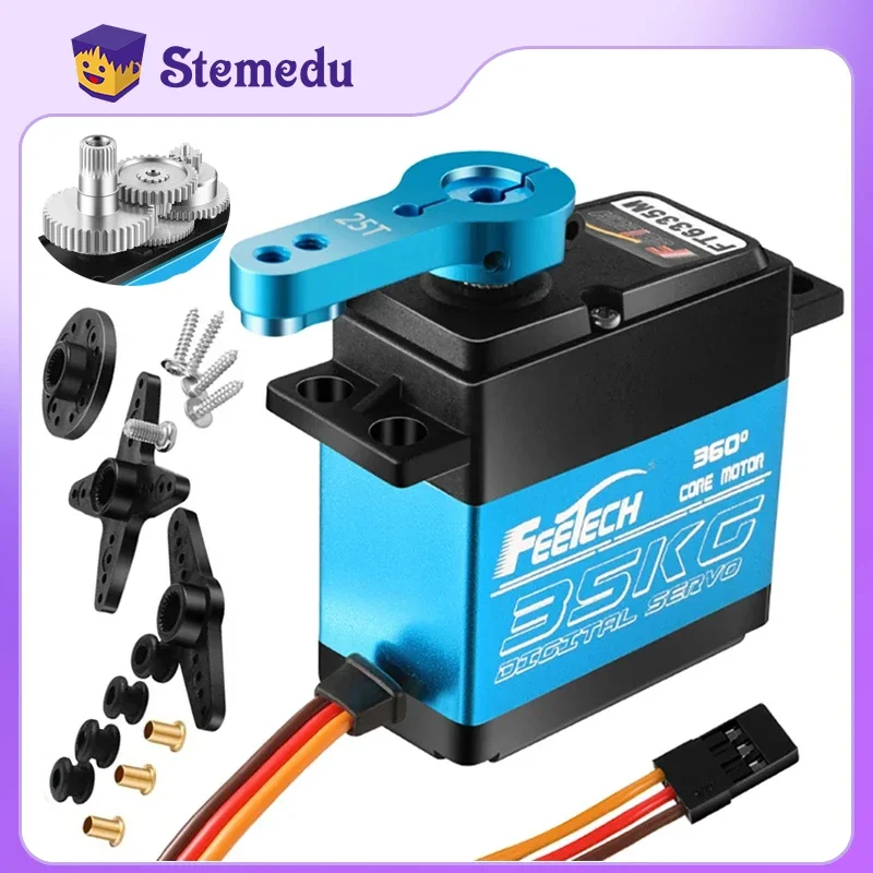 FT5325M Digitale Servomotor 25KG Hoge Snelheid Metal Gear 180 Graden RC Motor Servo Baja Servo Staal 25T Arm voor 1/8 1/10 RC Auto's