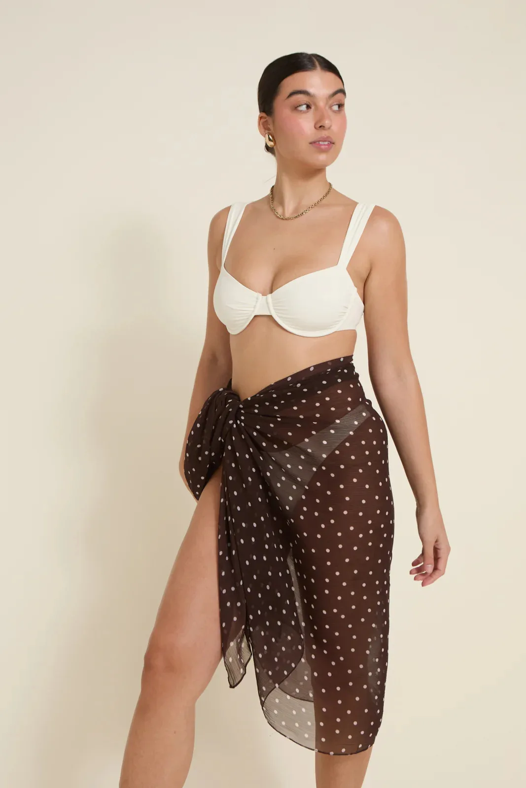 

Fashion Bandage Bikini Women 3Pcs Swimming Suit Sexy Lady Biquini With Dot Skirt Classy Mujer Swimwear Female Beachwear Outfits