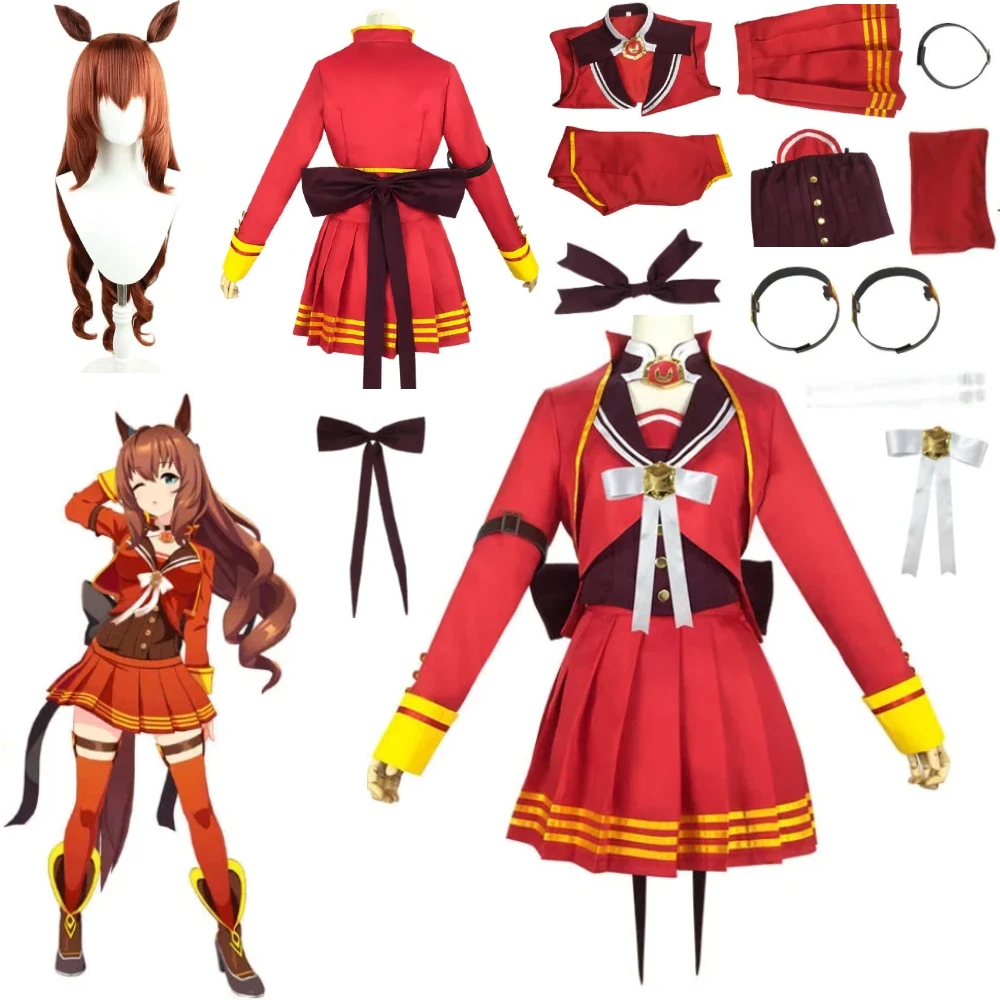 

Anime Uma Musume Pretty Derby Maruzensky Cosplay Costume Winning Suit Halloween Carnival Comic Role Play Outfit Women Clothing