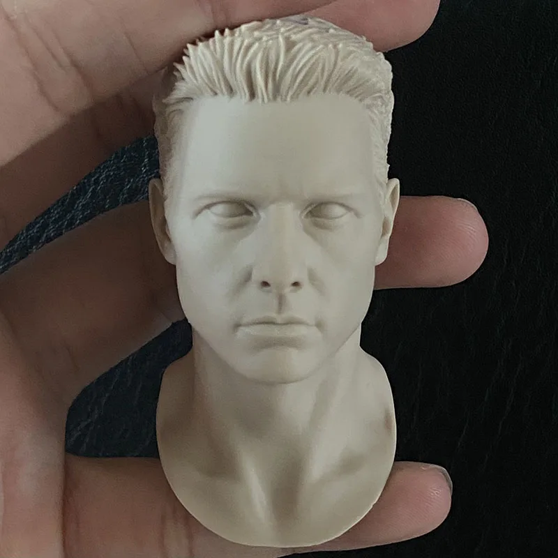 Unpaint 1/6 Tom Cruise Head Sculpt Handsome Agent Actorhead Carving For 12'' Action Figure Model Diy Practice Drawing Models