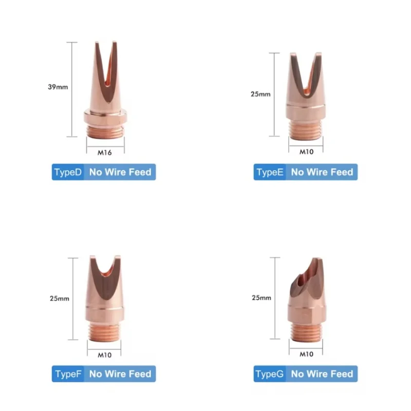 Dysza do spawania laserowego QILIN M10 M16 Kaliber 0,8 1,0 1,2 1,6 2,0 Dysze z drutu prowadzącego do ręcznego pistoletu do spawania laserowego QILIN