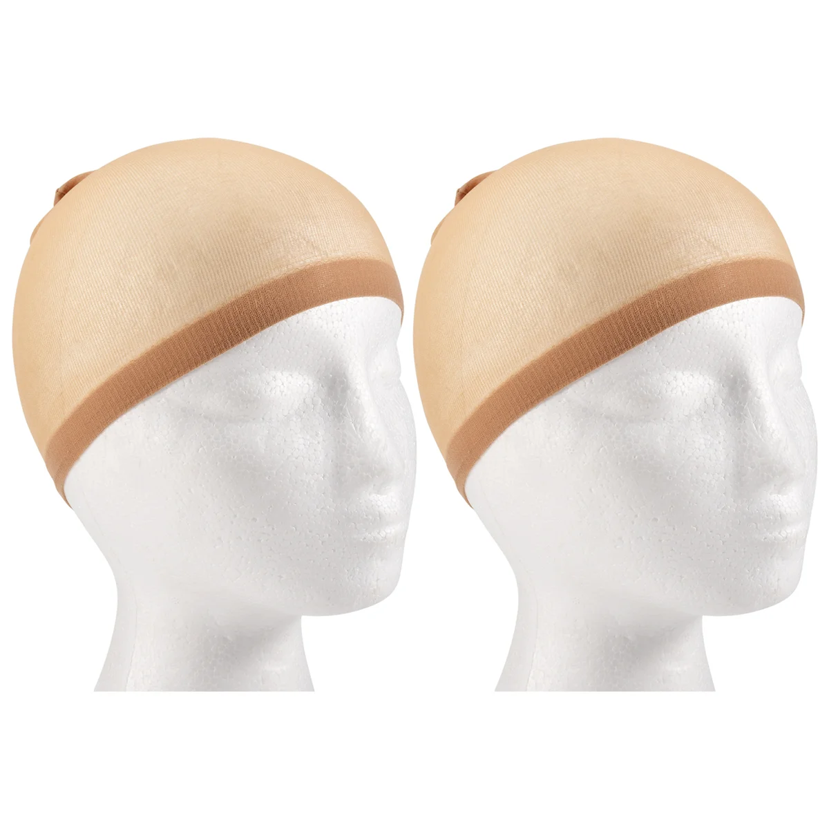 Deluxe Wig Cap Hair Net For Weave 2 Pieces/Pack Hair Wig Nets Stretch Mesh Wig Cap For Making Wigs Free Size(Skin tone)