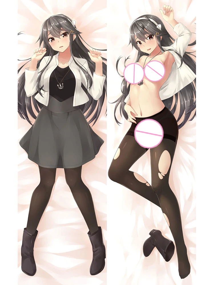 

Dakimakura Anime Pillow Cover Haruna Double Sided Print 2Way Cushion Bedding Gifts