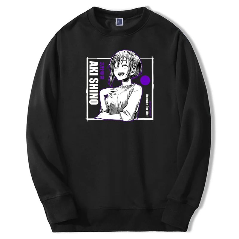 

Autumn Mens Hip Hop Fitness Anime Girl Aki Shino Sweatshirts Hoodies Fashion Big Size Sportswear Mens Simple Pullovers