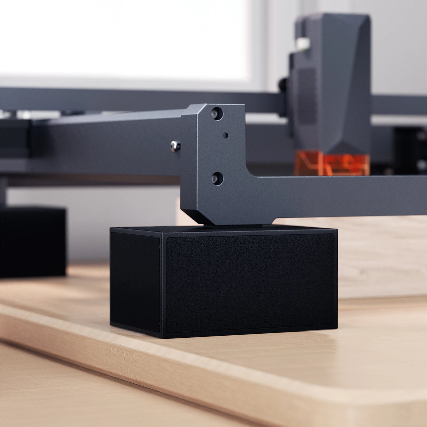 Laser Engraver Heightening Column Leg Kit - Anti-Vibration Suede Pads, Fits Y-Axis Rotary Roller, Leg Extension