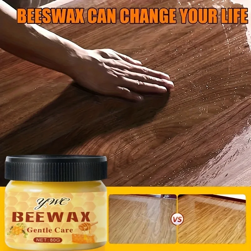 

1pc-80G Furniture Repair Beeswax Furniture Beautification Polishing Maintenance - Wood Floor Maintenance, Guitar Maintenance