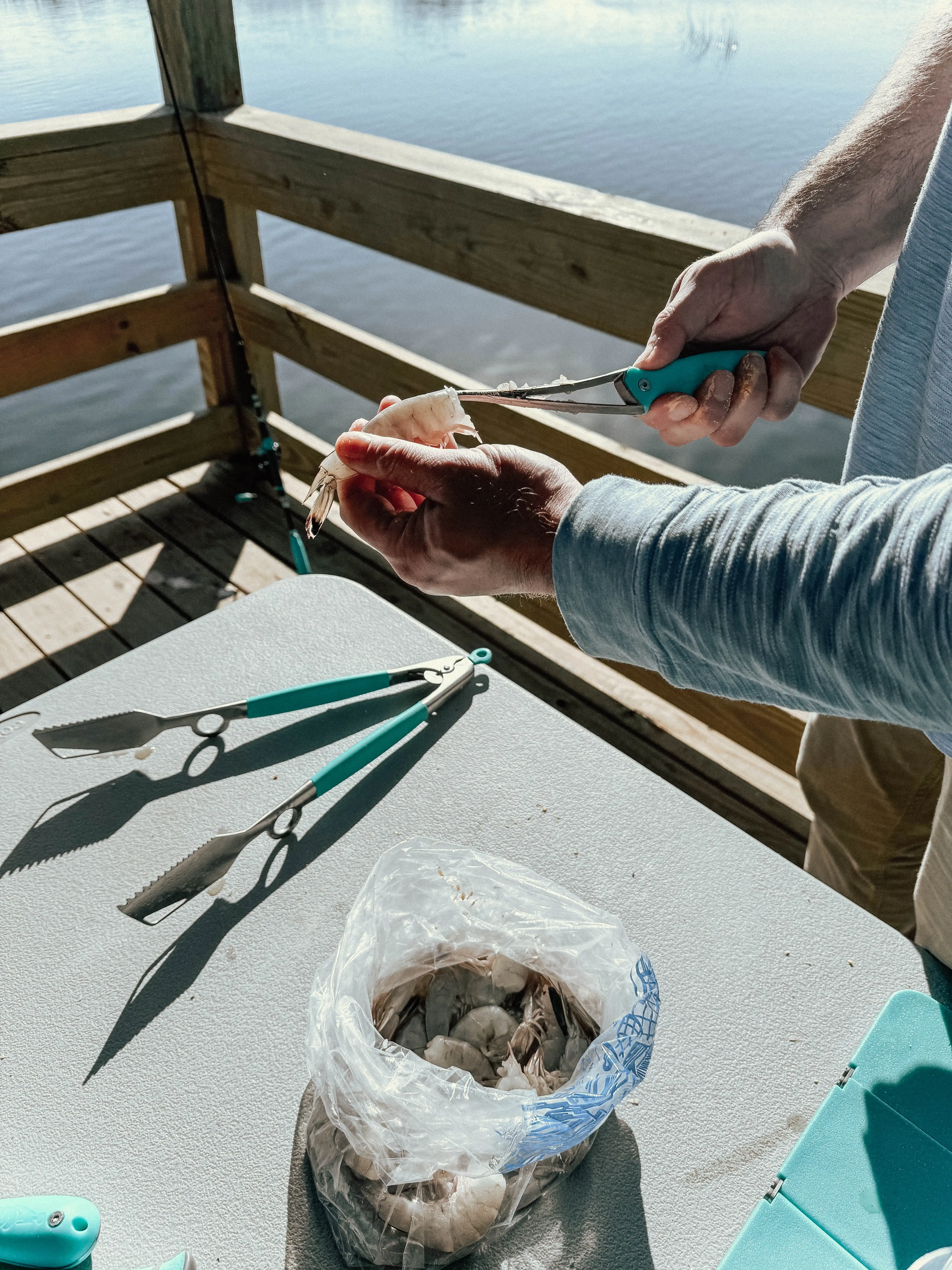 Stainless Steel Shrimp Cleaner Ergonomic Handle Seafood Tool