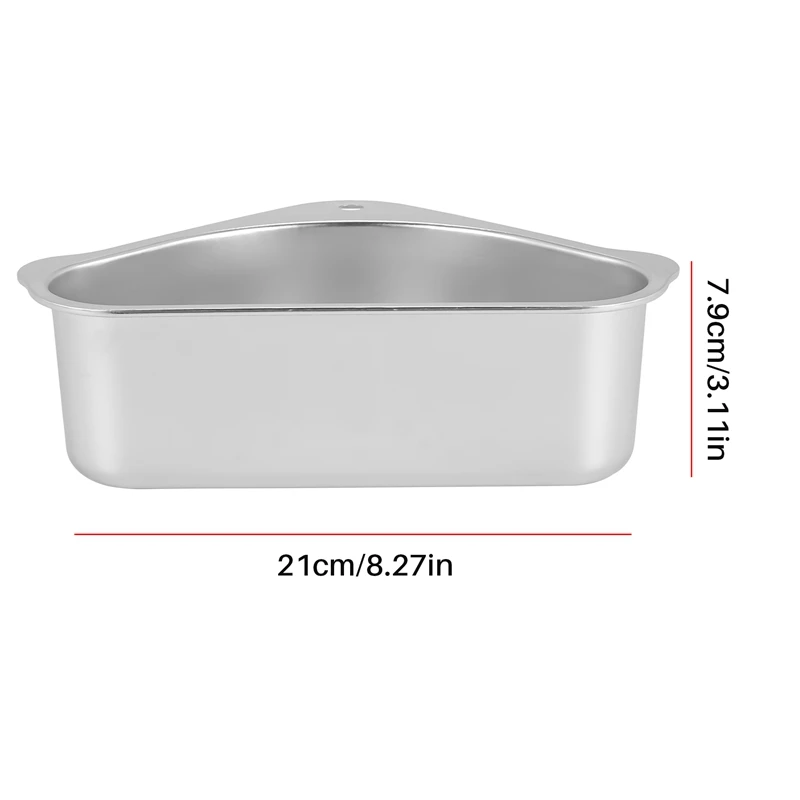 COFA-อ่างล้างจานตะกร้าระบายน้ําถ้วยดูด Triple-Cornered Draining ชั้นวางอ่างล้างจานกรองผู้ถือฟองน้ําสําหรับสนับสนุนมุม