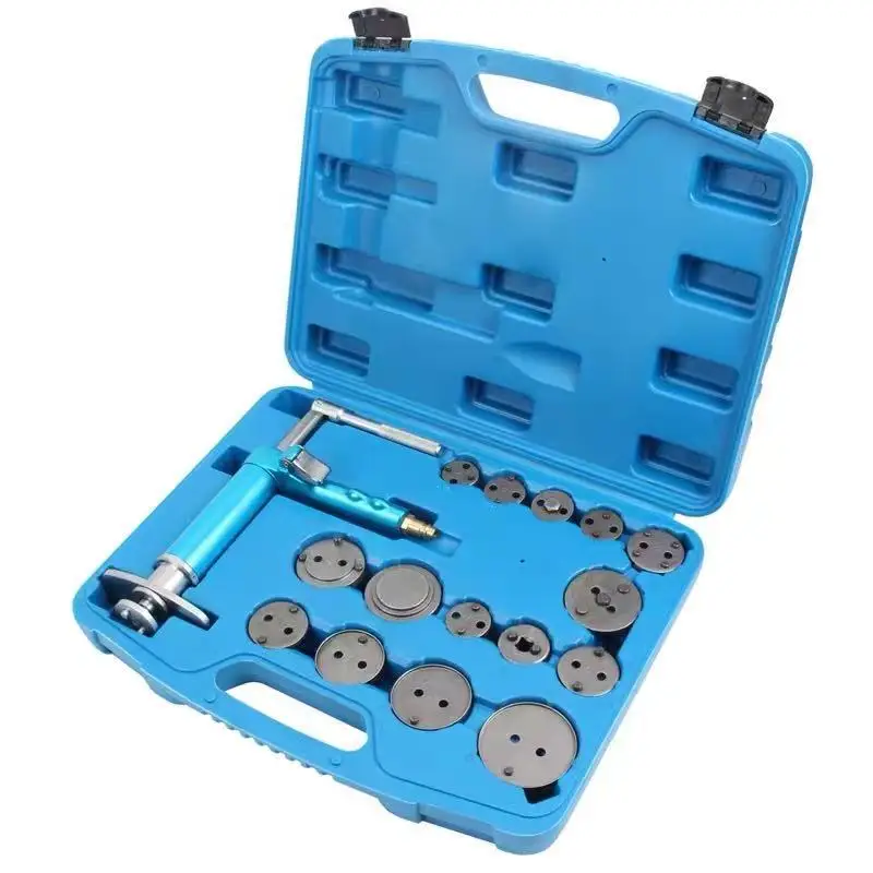 Pneumatic disc brake sub-pump adjustment tool disassembly and replacement brake sub-pump piston return top return tool