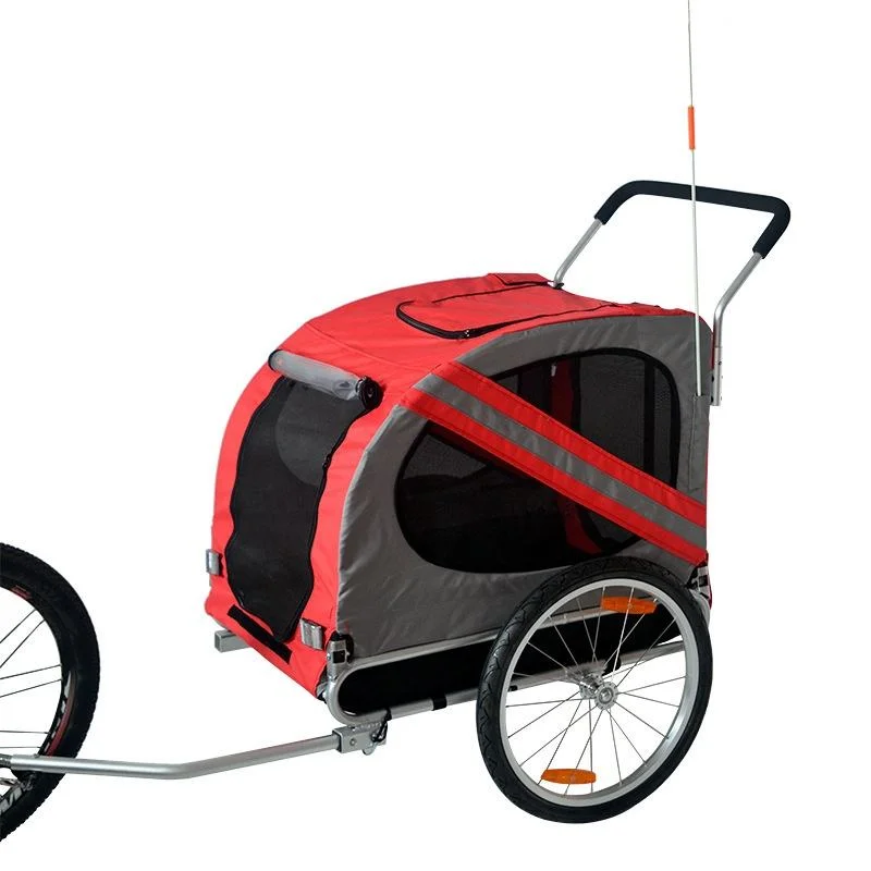Lightweight Pet Stroller Foldable for Travel Camping Bicycle Use-Hand Cart & Trolley Trailer