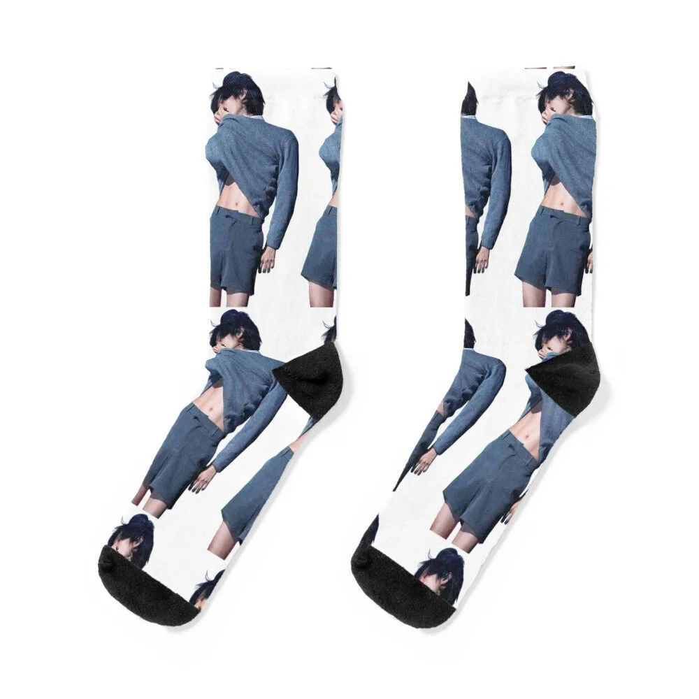 

TAEMIN Shinee Guilty Socks floral hockey essential sports stockings Designer Man Socks Women's