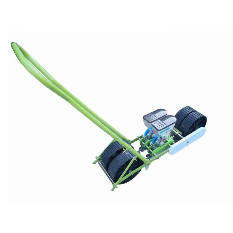 Farm Seeder Hand Held 2 Rows Grass Seeds Planter Lawn Planter