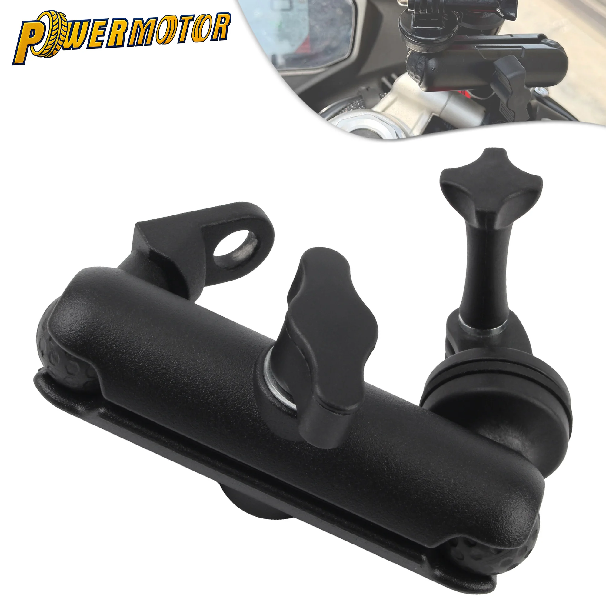 

Universal Motorcycle Sports Camera Bracket Dirt Bike Scooter Handlebar Camera Gimbal Holder Mirror Mount For GoPro Hero 10 9 8