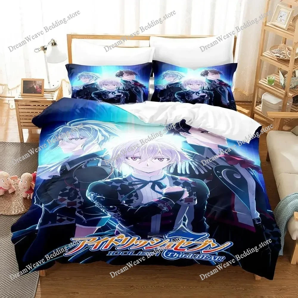 

IDOLiSH7 Bedding Set Single Twin Full Queen King Size Bed Set Adult Kid Bedroom Duvet Cover Sets 3D Print Anime Bed Sheet Set