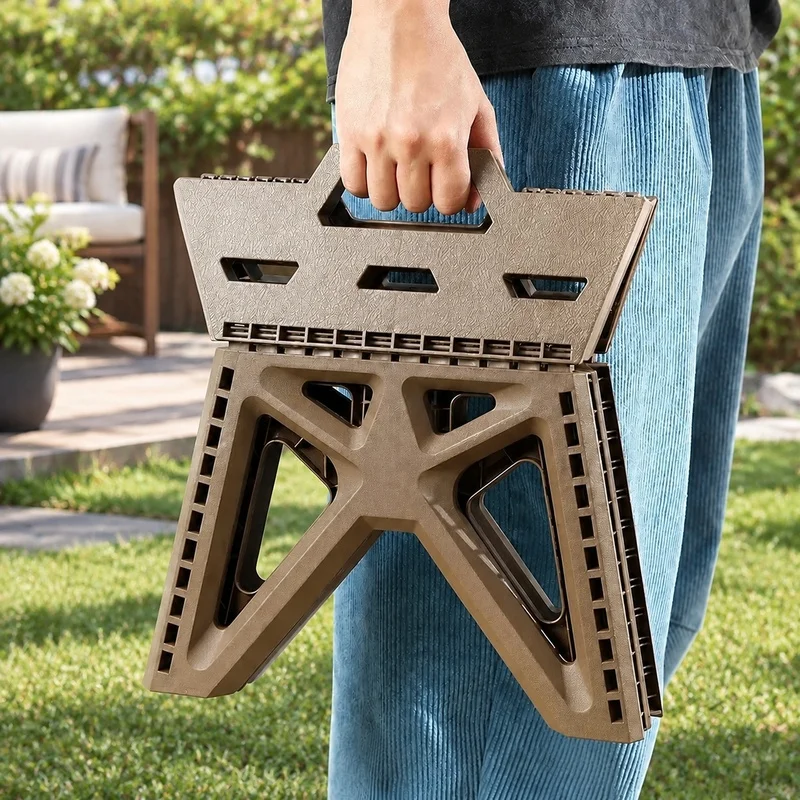 Portable Folding Camping Stool, Lightweight Yet Strong, Ideal for Fishing, Beach, and Outdoor Use