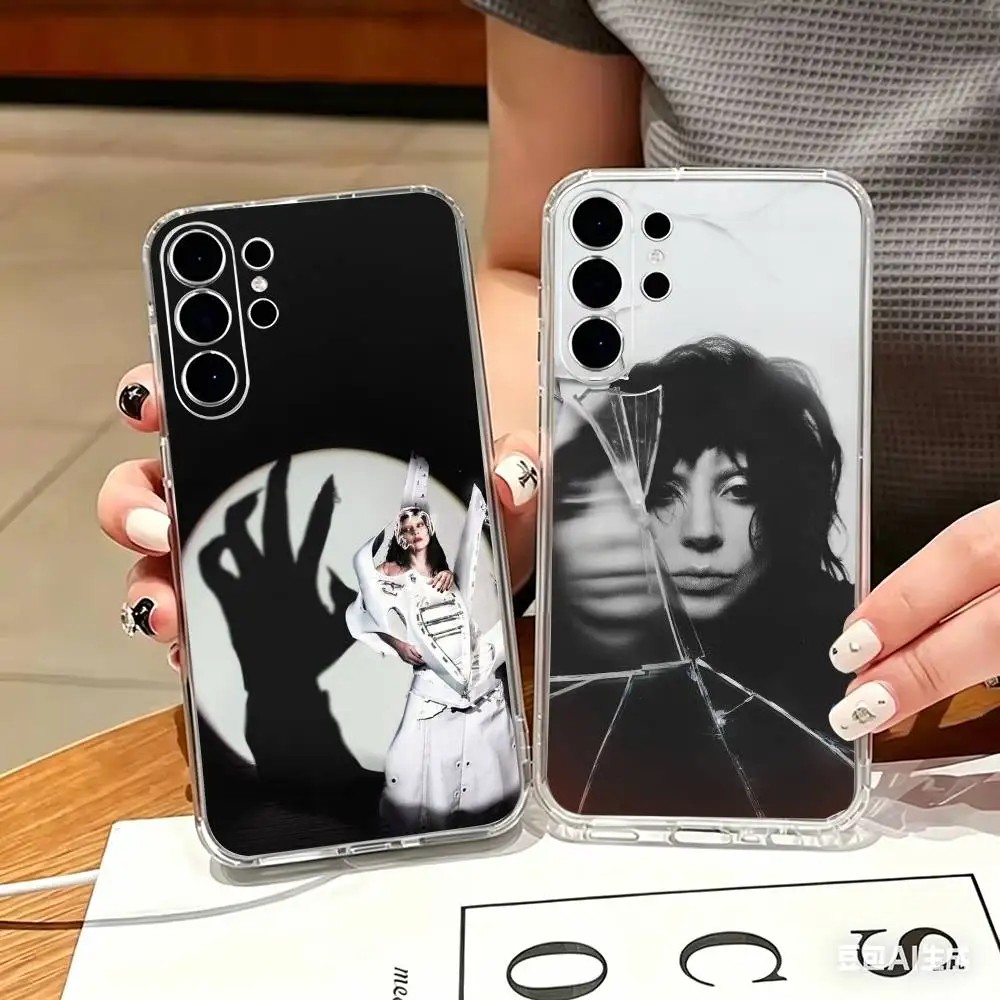 MAYHEM L-LADY GAGA   Phone Case For Samsung S25,S24,S21,S22,S21,S20,S10,S9Ultra,Plus,Fe,Lite Transparent Cover