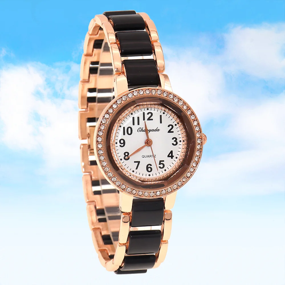 Fashion Jewelry Bracelet Watch for Women Rose Gold Dress Quartz Wristwatch High Quality Gift for Ladies
