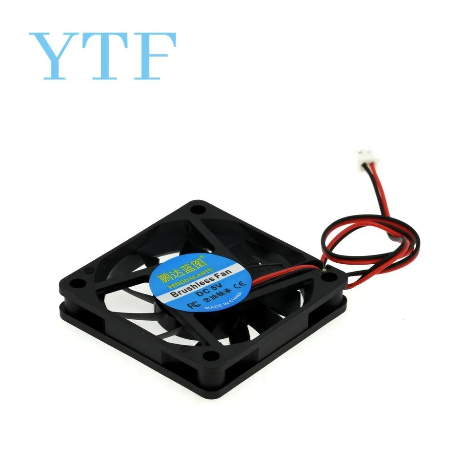 60*10mm 6010 With 6CM XH2.54-2 Graphics Card Fan Cooling Fan 5V 12V 24V 0.1A With 2pin For 3D Printer Raspberry PI Fan