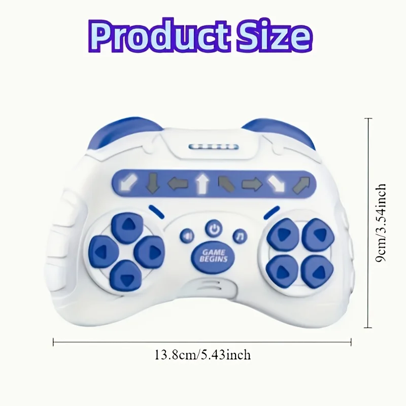 Gioco interattivo per la danza delle dita: console di gioco Rhythm Master Pocket Dance a spinta rapida, gioco di rilassamento con indicatore di direzione