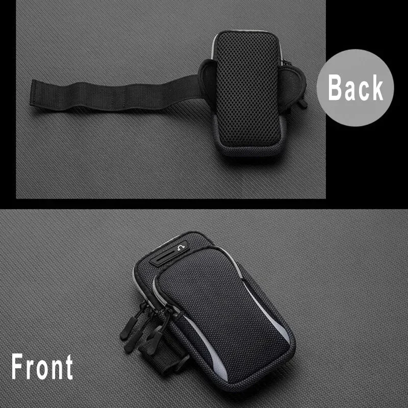 New Phone Arm Bag with Headphone Jack Waterproof Breathable Sports Running Bag Gym Mobile Phone Holder mp3 mp4 Bags PU Hand Bag