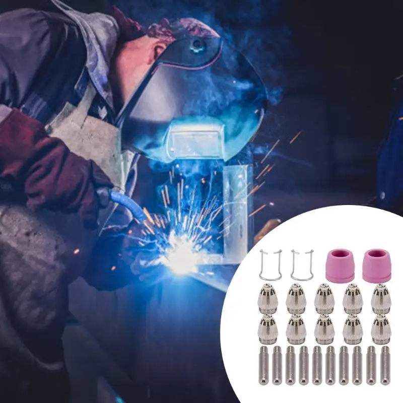 e15a قطع فوهة مجموعة البلازما المشاعل المستهلكات 24pcs لحاملي المحترفين #5