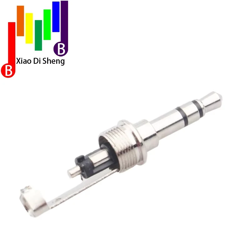 Hi-Fi родиевое покрытие 3,5 мм 3-полюсный стерео штекер 3,5 корпус из углеродного волокна прямой припой аудиоразъем для кабеля 6 мм