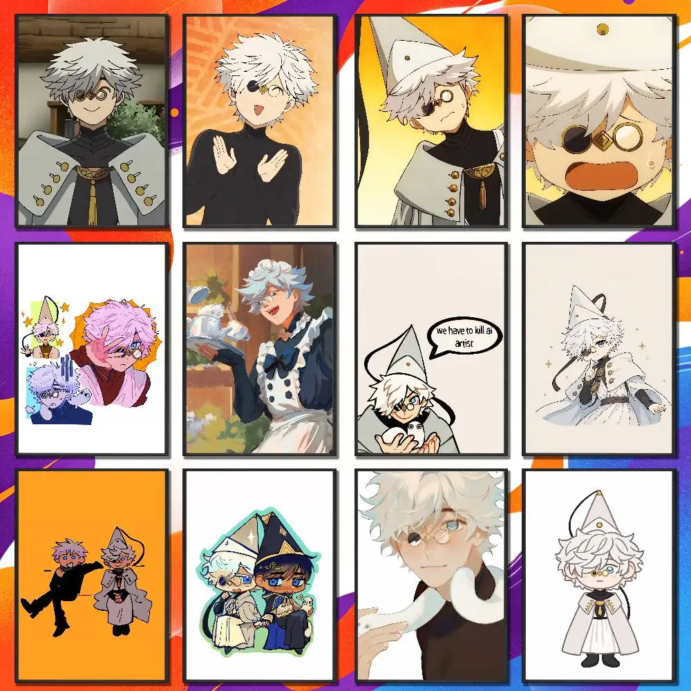 For Witch Hat Atelier Qifrey Poster Sticker Cover Bars Custom Film Self-adhesive Ornament Collectibles Playbill