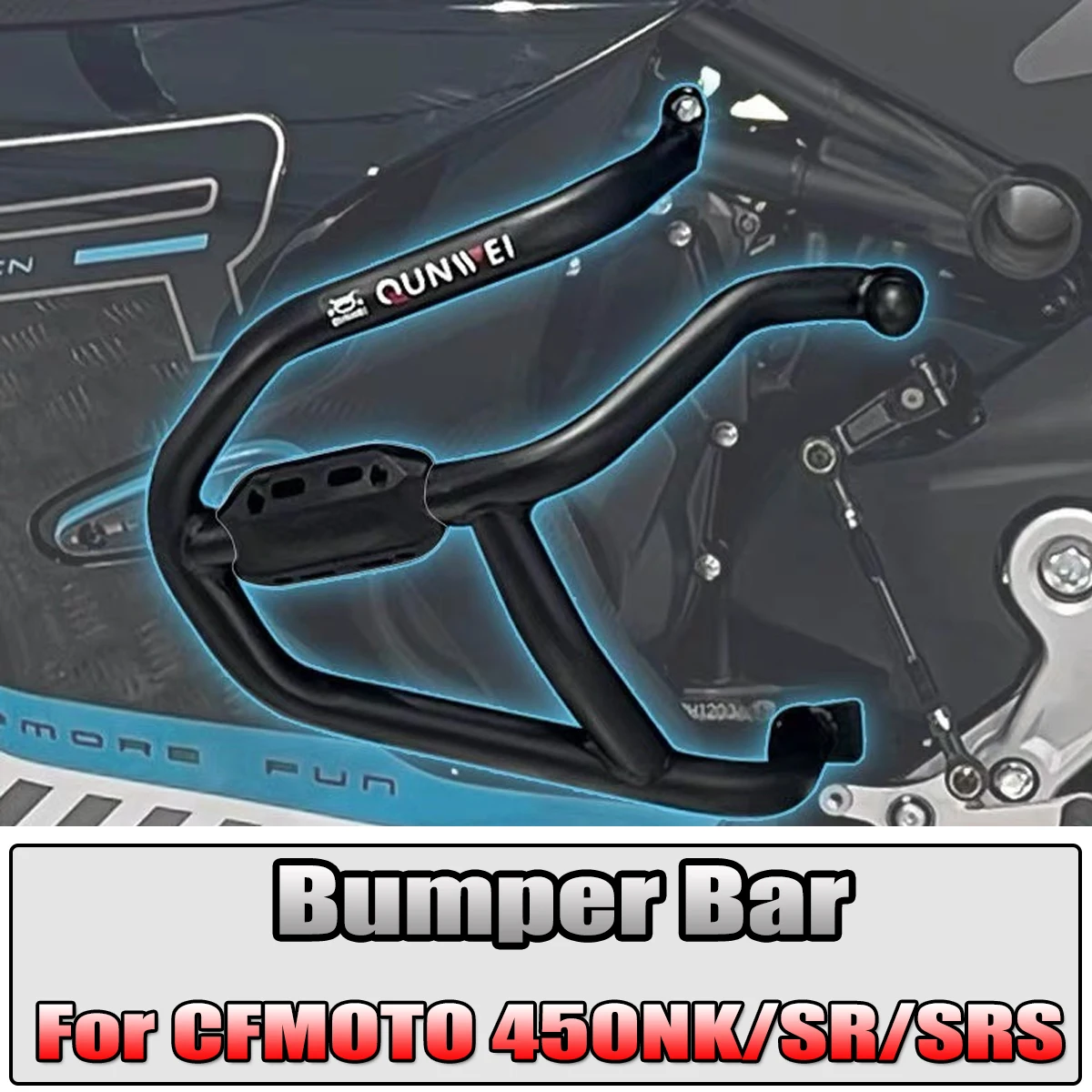 Fit For CFMOTO 450NK 450SR 450SRS 450SR/NK/SRS high-quality Motorcycle split bumper carbon steel frame engine bumper