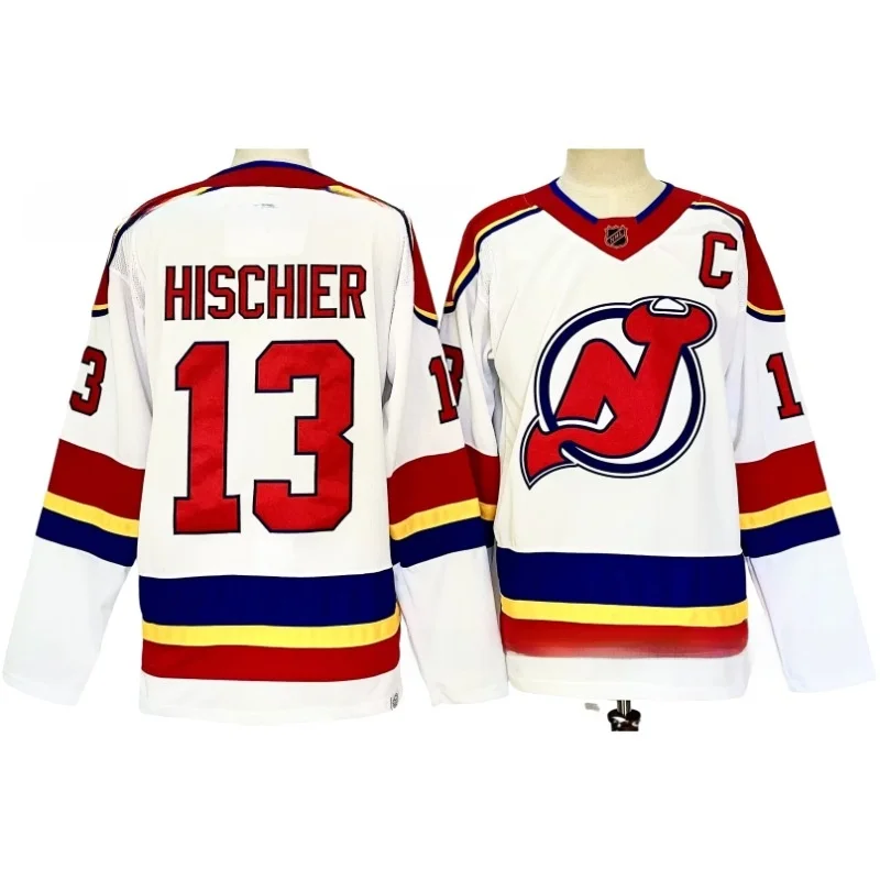 مخصص NHL الشيطان فريق هوكي الجليد جيرسي المطرزة هوكي موحدة 13 # 30 # 43 # 86 # ملابس رياضية من ألياف البوليستر للرجال #3