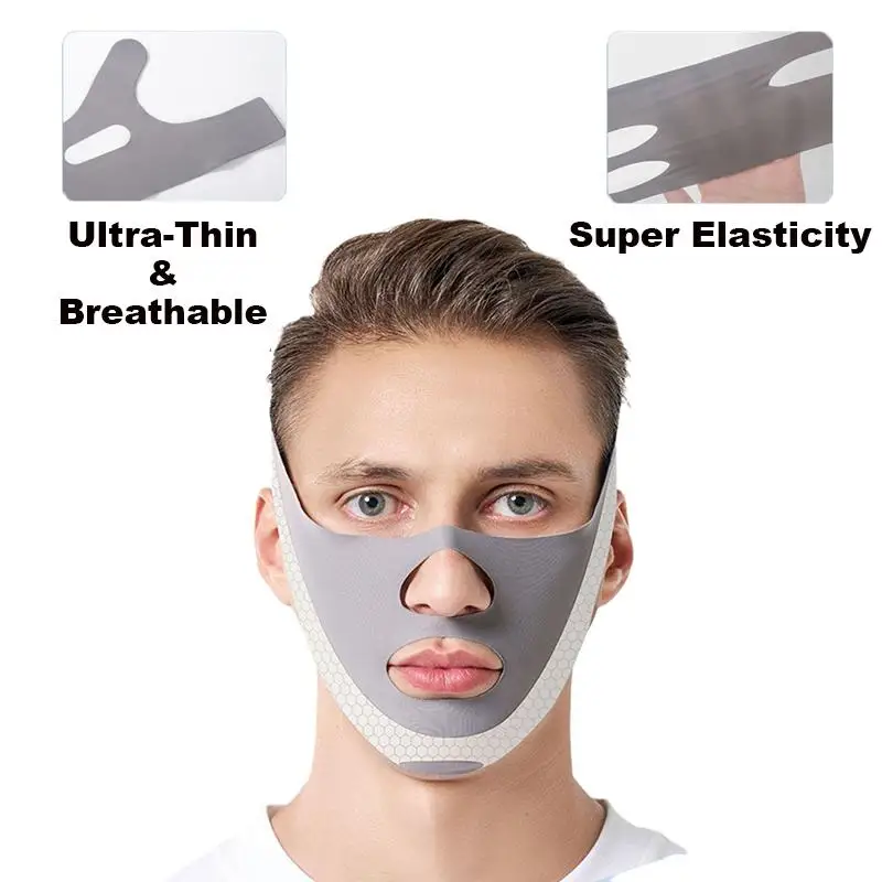 Double Chin Face Mask Facial Thin Face Mask Slimming Bandage Skin Care Belt Shape Lift Reduce Face Thinning Slimmer For Men - view 4
