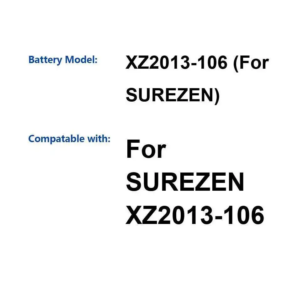 

Medical Equipment Battery Long Lasting 5000Mah For Surezen XZ2013-106